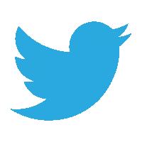 a blue twitter bird with a long beak