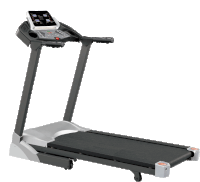 a treadmill with a phone on top of it that says ' a ' on it