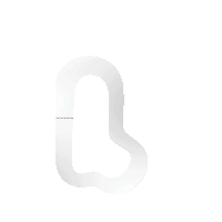 a white letter l on a white background with a shadow