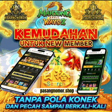 an advertisement for mahtong ways 2 is displayed on a phone