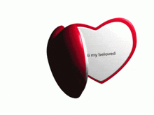a heart shaped mirror says eddy my beloved