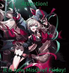 a poster that says attention on it