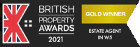 the logo for the british property awards 2021