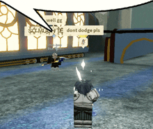 a screenshot of a video game with a speech bubble that says " well gg "