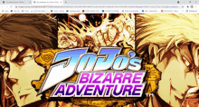 a jojo 's bizarre adventure game is being played on a computer screen