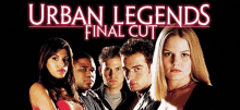 a poster for urban legends final cut shows a group of people