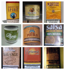 a collage of various tobacco products including salsa