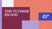 a poster that says " oye tu tarde en vivo " on it