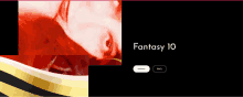 a poster for fantasy 10 shows a woman laying on her back