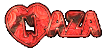 the name naza is written in a red heart