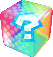 a cube with a question mark on it