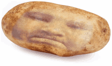 a potato that has a face on it