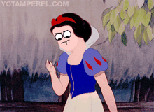 a cartoon of snow white with yotamperel.com on the bottom right