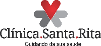 a logo for clinica santa rita is shown