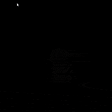 a person in a video game with a target in the middle of the ground