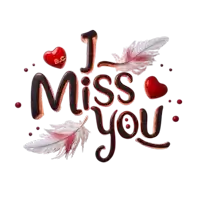 a greeting card that says i miss you