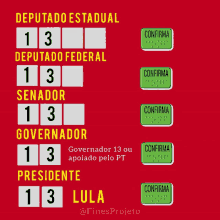 a red background with white squares that say deputado estadol