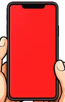 a person is holding a cell phone that says scam app on it