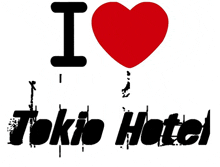 a sign that says i heart tokio hotel