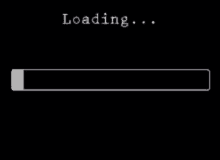 a loading bar with the word loading written on it