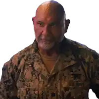 a man in a us navy uniform has the name hale on his shirt