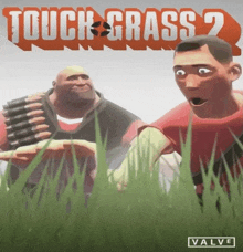 the cover of a game called touch grass 2 by valve