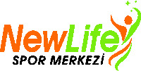 a logo for newlife spor merkezi with a green and orange logo