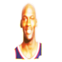 a blurry picture of a man 's face with a yellow outline around it