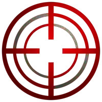 a red circle with a cross in the middle