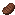 a pixel art illustration of a brown item on a white background .