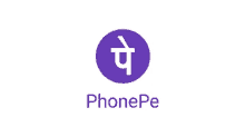 a phonepe logo with a purple circle and a white circle