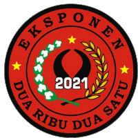 a red and black circle with the year 2021 on it