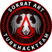 a logo for sokrat art turkhack team shows two birds