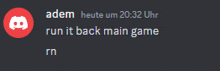 a screenshot of a discord message from adam