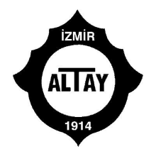 a black and white logo for izmir altay football club .