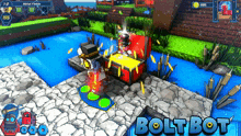 a game called bolt bot is being played on a computer