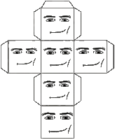 a black and white drawing of a man 's face with a smile on it