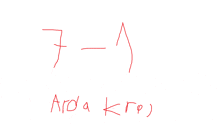 arda kro is written in red on the white background