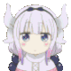 a close up of a girl with horns and a bow on her head .