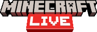 a logo for minecraft live with a red border