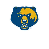 a blue and yellow bear with a tm logo