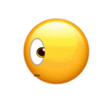 a yellow smiley face with a white eye and a tear coming out of it .