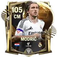 a card of a soccer player with the name modric