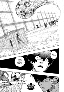 a black and white drawing of a soccer game with a soccer ball flying over a goal .