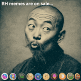 rh memes are on sale with a man making a face