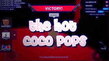 a screenshot of the hot coco pops game