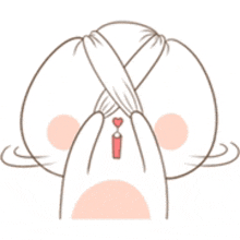 a cartoon of a person covering their eyes with a bandage and a heart necklace .