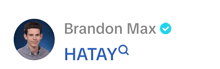 a picture of brandon max with the name hatayq underneath