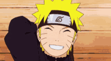 a cartoon character with yellow hair and a headband with a letter g on it