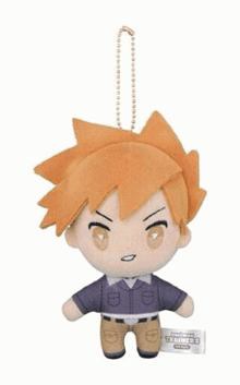a stuffed toy with a tag that says pokemon trainer on it